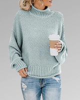 LUNA - KLASSISCHER SKANDINAVISCHER STRICKPULLOVER FÜR FRAUEN in Hellblau