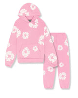 Niklas | Flower Tears Trainingsanzug in Rosa
