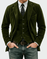 Steffen | 2-teiliges Set: Blazer und Weste in Grün