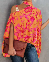 Silvermist | Einzigartige Elegante Bluse in Ros-orange
