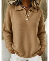 Venera - Gemütlicher Bequemer Pullover in Khaki