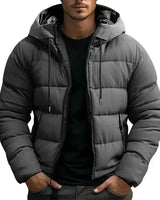 Theon | Warm Winterjacke für Männer in Grau