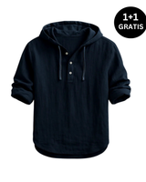 ANGELI | Luxus-Kapuzenshirt in Schwarz