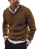 Eleganter Pullover für Herren in Braun