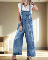 CARMELITA™ Verstellbarer Jumpsuit | Vintage Look Damen Outfit in Blau