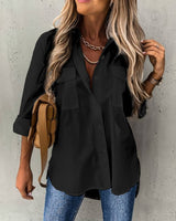 Vreza | Frau Langarm-Shirt in Schwarz