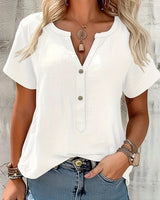 Tara | Elegante Bluse mit V-Ausschnitt in Weiß