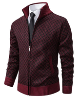 Luxuriöser Strickpullover für Herren - Oliver in Burgund