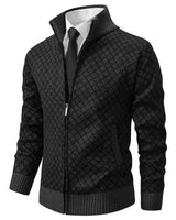 Oliver | Luxuriöser, lässiger Cardigan in Schwarz