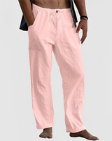 Jovan - Bequeme Sommerhose für Herren mit Kordelzug in Rosa