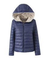 Gesteppte Pufferjacke für Frauen - Sofiane in Marineblau