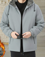 Oumar – Langarmjacke MIT Reißverschluss in Grau