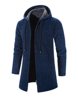 Kapuzen-Sweatshirt aus Wolle - WENTZEL in Blau