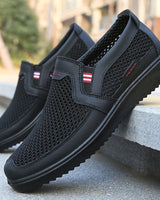 Chingiz - Atmungsaktiver Rutschfester Schuh Aus Mesh in Schwarz-Rot