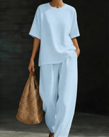Carenza - Oversize-Zweiteiler-Set in Blau