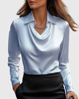 Sylvia | Luxuriöse Bluse in Blau