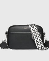 Giulia™ | Leder Schultertasche in Schwarz