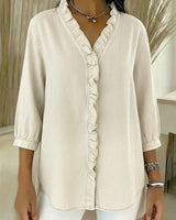 VERA | Die sichere Bluse für jeden Tag in Beige
