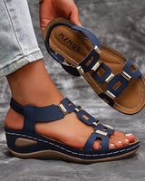 Avellan - Sandalen mit offener Zehenpartie in Marineblau