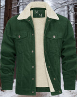 Heinruch | Warme und hochwertige Cordjacke für Herren in Vert