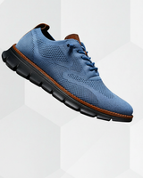 Vihanga - Schuhe Aus Mesh Strick in Blau-Schwarz