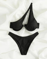 Ocean Chic - Bikini-Set im brasilianischen Stil in Schwarz