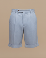 George | Hochbund Aufgeschlagener Saum Chinoshorts in Blau