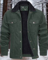 Heinruch | Warme und hochwertige Cordjacke für Herren in Gris foncé