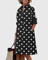 Oshadi - Elegantes Mini Kleid Mit Tasche in Schwarz-Weiß
