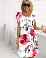 Marvelle™ - Bloom Ruffle Dress in Weiß (Fast ausverkauft)