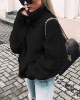 Carra | Dicker Pullover für Frauen in Schwarz