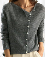 GrößeTobey | Schlichter langärmeliger Pullover in Grau