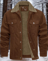 Heinruch | Warme und hochwertige Cordjacke für Herren in Marron