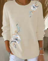 Meyla – Eleganter Langarmpullover in Aprikose