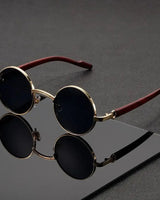 LunaShade – Runde Sonnenbrille in Gold