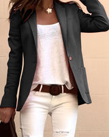Leonie - Lässiger, eleganter Slim-Fit-Blazer für Damen in Schwarz