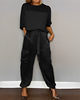 Zaida - Elegantes und durchdachtes Damen-Set in Schwarz