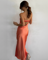 Leonie - Schickes Sommerkleid für Frauen in Orange