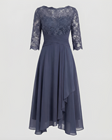 Anitta - Elegantes, bequemes und lockeres Damenkleid in Schwarz