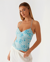 Faelina - Stilvolle und Moderne Tops in Blau
