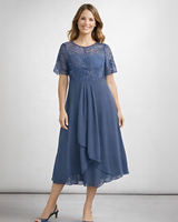 Floraine - Schickes Damenkleid in Dark Blue