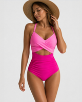 Piera - Eleganter und stilvoller Einteiler-Badeanzug in Rosa