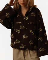Elizabeth - Stylischer Pullover mit Blumendekoration in Schwarz