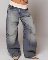 Vanessa - Komfortable, weit geschnittene Jeans in Blau