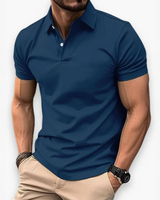 Renan - Stilvolles Sommer-Polo für Männer in Blau