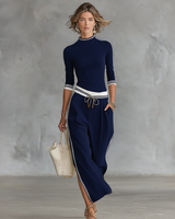 Tyssa – Elegantes, Sportliches Zweiteiler-Set in Blau