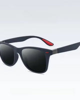 LuxFrame - Premium Sonnenbrille Mit Eckigem Rahmen in Dunkelblau