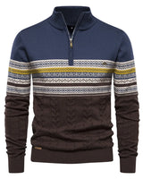 JUDE | Hochwertiger Pullover mit Retro-Kassetten in Blau