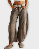 Anett | Locker sitzende Komfort-Jeans in Grau