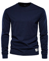 Wynne - Bequemes Langarmshirt in Dunkelblau
